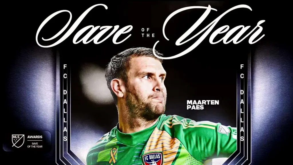 Maarten Paes Mendapatkan Penghargaan Save of The Year di MLS
